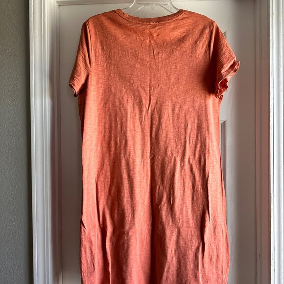 Peach/Rosewood color t-shirt dress - Universal Thread - Picture 3 of 3